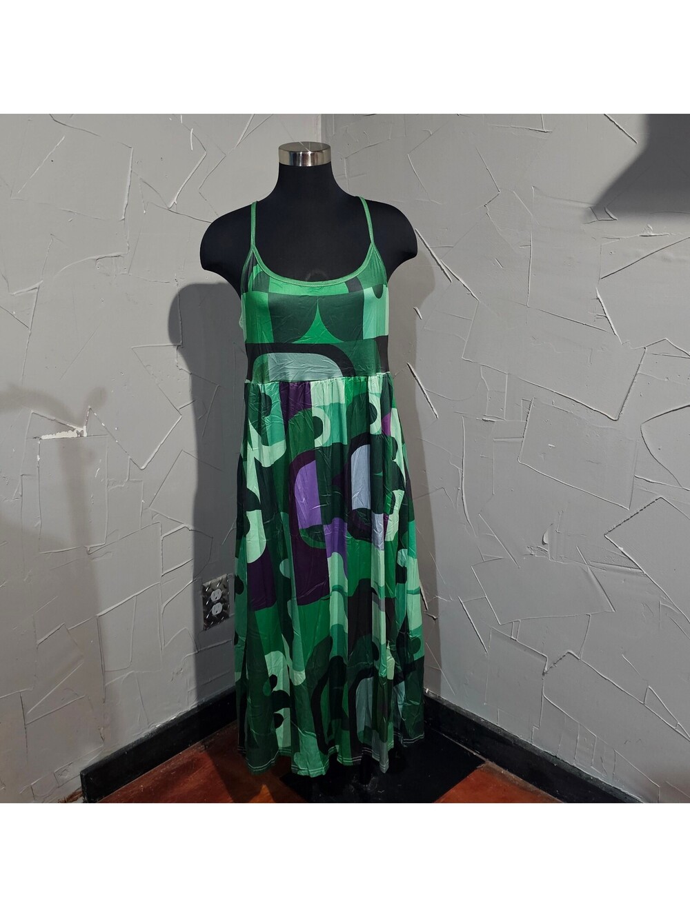 Women's green sleeveless dress - Large